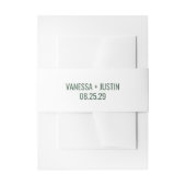 Green Mountain bruiloft Uitnodigingen Wikkel (Voorkant Voorbeeld)