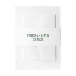 Green Mountain bruiloft Uitnodigingen Wikkel