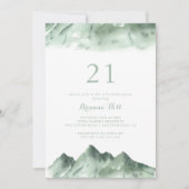 Green Mountain Country 21e verjaardagsfeestje Kaart (Voorkant)