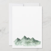 Green Mountain Country BabyQ Baby shower Barbecue Kaart (Achterkant)