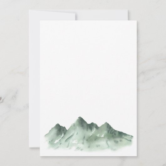 Green Mountain Country BabyQ Baby shower Barbecue Kaart (Achterkant)