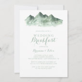 Green Mountain Country Bruiloft Ontbijt Kaart (Voorkant)