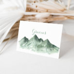 Green Mountain Country Gevouwen Bruiloft Gracias K Bedankkaart<br><div class="desc">Deze groene berg land gevouwen bruiloft gracias kaart is perfect voor een rustieke bruiloft. Het ontwerp is voorzien van een waterverf handbeschilderde groene berg, die een landelijk thema inspireert. Personaliseer de binnenkant van de kaart met uw namen en een bedankbericht. Of laat het gedeelte met het bedankbericht leeg en schrijf...</div>