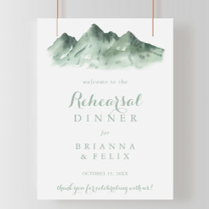 Green Mountain Country Rehearings Dinner Welcome Poster