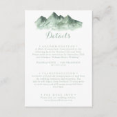 Green Mountain Country Trouwgegevens Informatiekaartje (Voorkant)