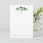 Green Mountain Country Wedding Advice Kaart (Staand voorkant)