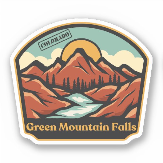 Green Mountain Herfsten, Colorado Sticker (Voorkant)