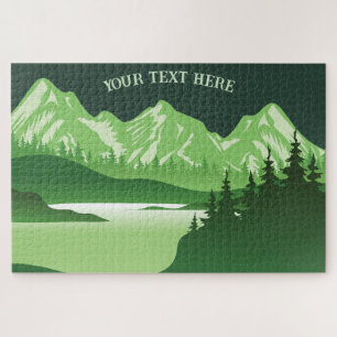 Green Mountain Lake Sunset Legpuzzel