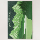 Green Mountain Lake Sunset Legpuzzel (Verticaal)