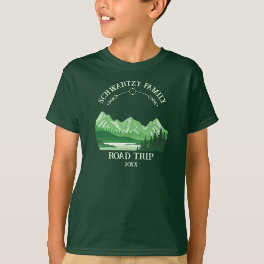  Green Mountain Lake Sunset T-shirt (Voorkant)