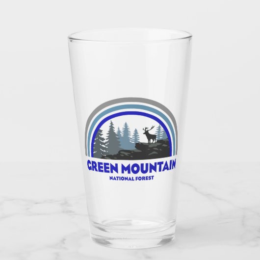 Green Mountain National Forest Regenboog Herten Glas (Voorkant)