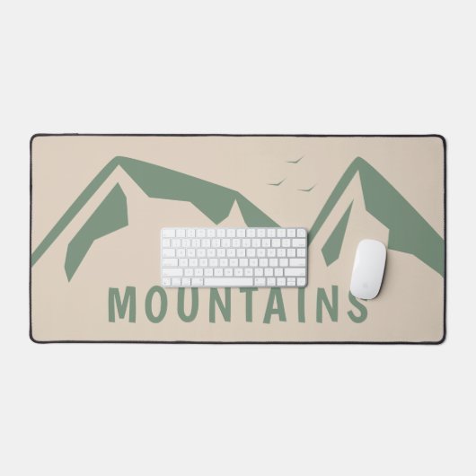 Green Mountains Desk Mat (Keyboard & Muis)