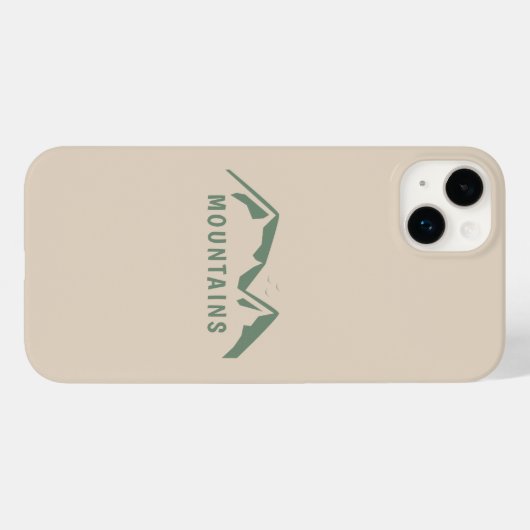 Green Mountains Phone Case (Achterkant (horizontaal))