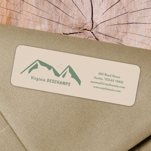 Green Mountains Return Address Label