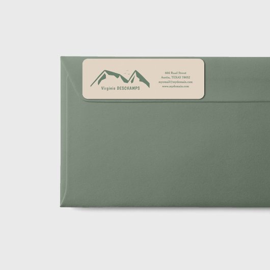 Green Mountains Return Address Label