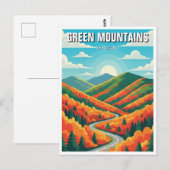 Green Mountains Vermont Herfst Foilage Briefkaart (Voorkant / Achterkant)