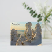 Green Mountains Vermont in Winter Briefkaart (Staand voorkant)