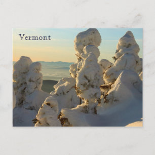 Green Mountains Vermont in Winter Briefkaart
