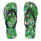 GREEN Multicolored Garden Pattern Teenslippers (Voetbed)