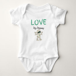 Green Mummy Love My Mummy Baby Halloween Romper