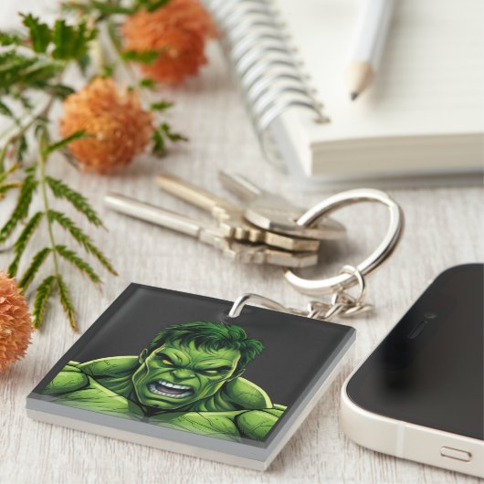 Green Muscular Creature Keychain (Voorkant Rechts)