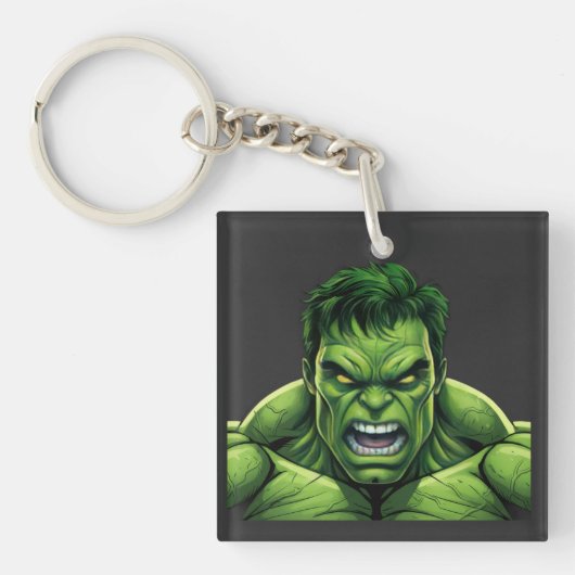 Green Muscular Creature Keychain (voorkant)