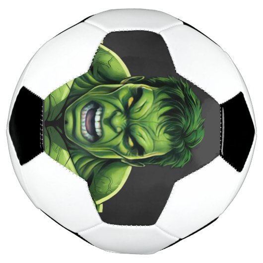 Green Muscular Creature Soccer Ball Voetbal (Gedraaid)