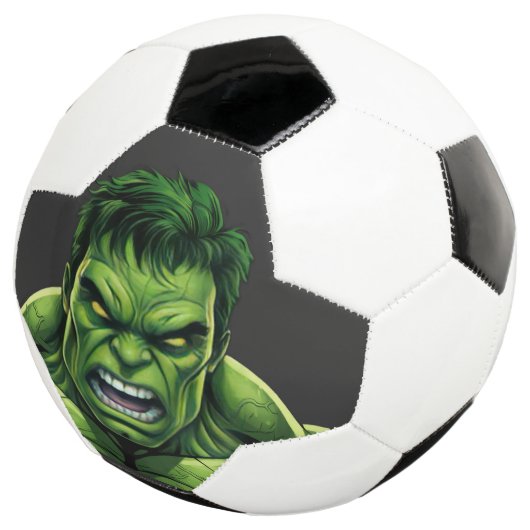 Green Muscular Creature Soccer Ball Voetbal (Drie kwart)