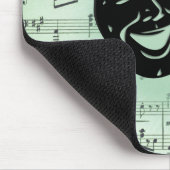 Green Music en Theater Griekse maskers Canvas tas Muismat (Hoek)