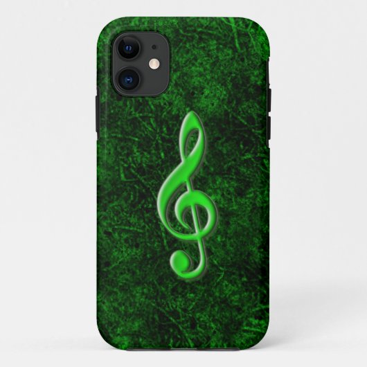Green Music Note Symbol iPhone 5 Hoesje (Achterkant)