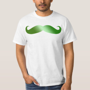 Green Mustache Irish Mustache T-shirt