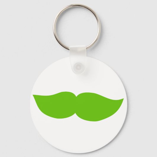 Green Mustache Sleutelhanger (Voorkant)