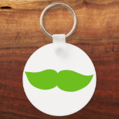 Green Mustache Sleutelhanger (Voorkant)