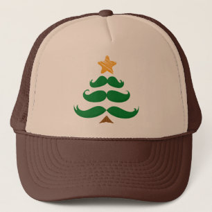 Green Mustache Tree Trucker Pet