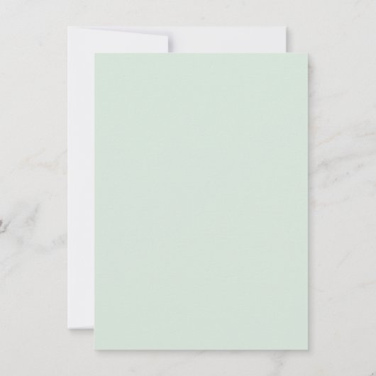 Green Mustache Whale Boy Baby shower Uitnodiging (Achterkant)