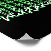 Green Mustang Pride School Srit Game Day Mustangs Poster (Hoek)