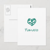 Green Namaste Briefkaart (Voorkant / Achterkant)