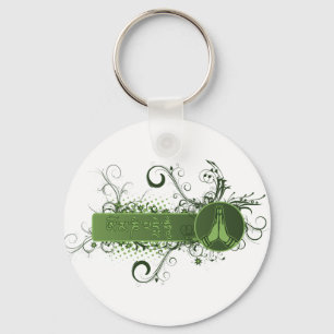 Green Namaste Tibetan Sleutelhanger