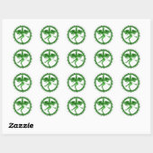 Green Nataraja Ronde Sticker (Vel)