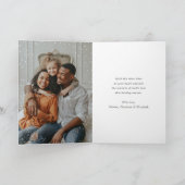 Green Nativity Scene Christmas Star Photo Feestdagen Kaart (Binnen)