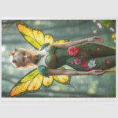 Green Nature Fairy Forest Decoupage Paper Tissuepapier (Voorkant)