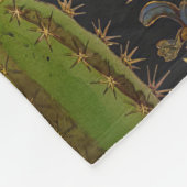Green Natuur Cactus Fleece Deken (Hoek)