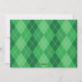 Green Naughty of Nice Two Dog Kerstfotokaart Feestdagenkaart (Achterkant)