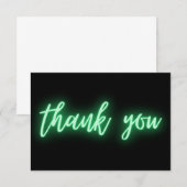 Green Neon Bedankt Trendy (Voorkant / Achterkant)