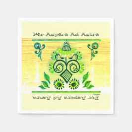 Green Neon Folk Art Sunflower Bluetooth-luidspreke Servet