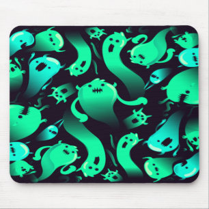 Green Neon Ghost Patroon Muismat