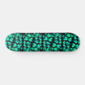 Green Neon Ghost Patroon Persoonlijk Skateboard (Horizontaal)
