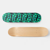Green Neon Ghost Patroon Persoonlijk Skateboard (Horizontaal)