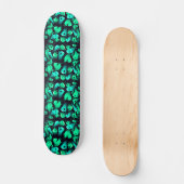 Green Neon Ghost Patroon Persoonlijk Skateboard (Voorkant)