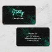 Green Neon Notaris Visitekaartje (Voorkant / Achterkant)